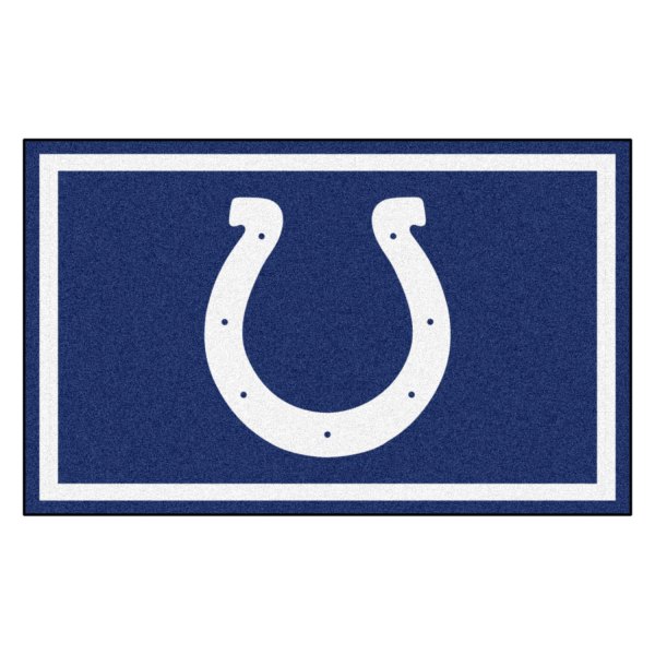 FanMats® - Indianapolis Colts 48" x 72" Nylon Face Ultra Plush Floor Rug with "Horseshoe" Logo