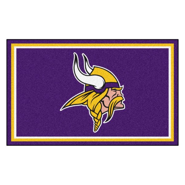 FanMats® - Minnesota Vikings 48" x 72" Nylon Face Ultra Plush Floor Rug with "Viking" Logo