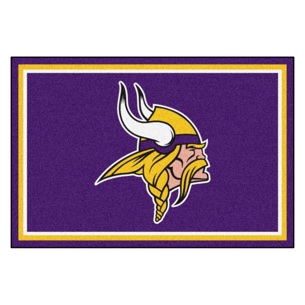 FanMats® - Minnesota Vikings 60" x 96" Nylon Face Ultra Plush Floor Rug with "Viking" Logo