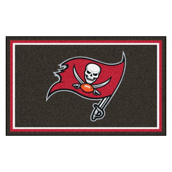 FanMats® - Tampa Bay Buccaneers 60" x 96" Nylon Face Ultra Plush Floor Rug with "Pirate Flag" Logo