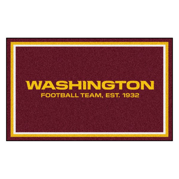 FanMats® - Washington Football Team 48" x 72" Nylon Face Ultra Plush Floor Rug
