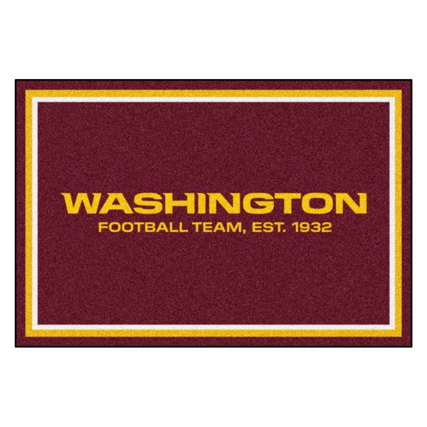 FanMats® - Washington Football Team 60" x 96" Nylon Face Ultra Plush Floor Rug