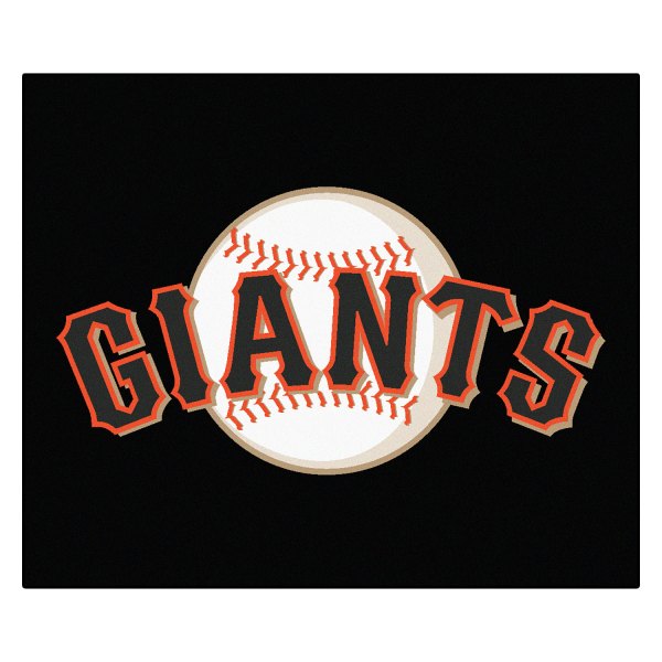 FanMats® - San Francisco Giants 59.5" x 71" Nylon Face Tailgater Mat with "Baseball with Giants Wordmark" Logo