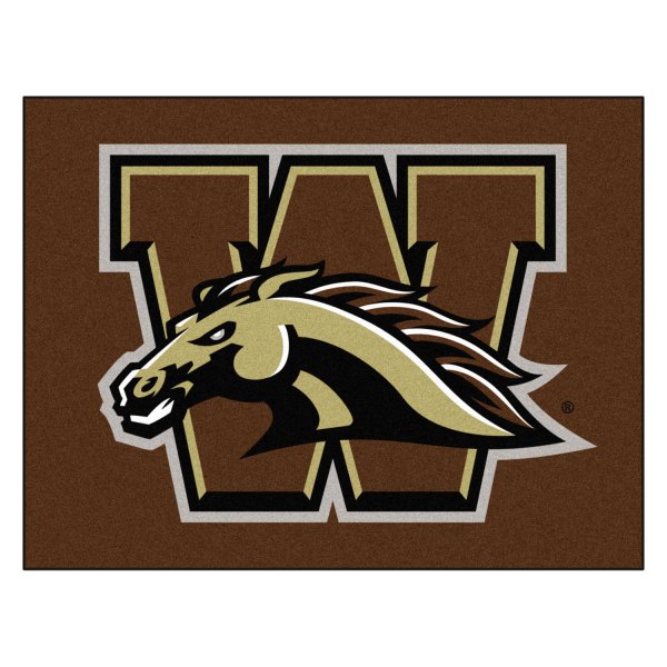 FanMats® - Western Michigan University 33.75" x 42.5" Nylon Face All-Star Floor Mat with "W & Bronco" Logo