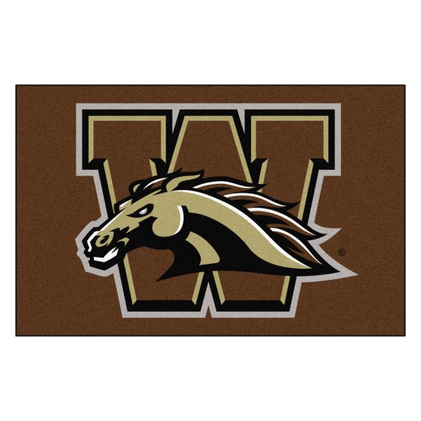 FanMats® - Western Michigan University 19" x 30" Nylon Face Starter Mat with "W & Bronco" Logo