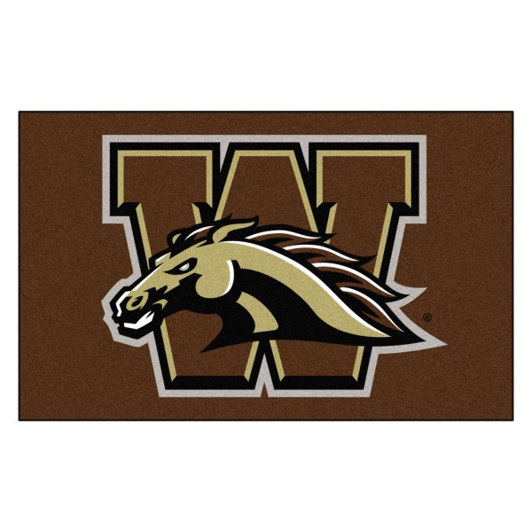 FanMats® - Western Michigan University 60" x 96" Nylon Face Ulti-Mat with "W & Bronco" Logo