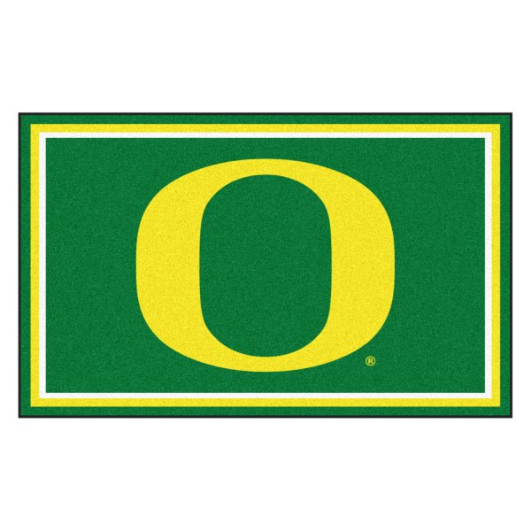 FanMats® - University of Oregon 48" x 72" Nylon Face Ultra Plush Floor Rug with "O" Logo