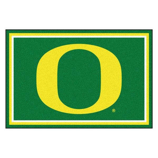 FanMats® - University of Oregon 60" x 96" Nylon Face Ultra Plush Floor Rug with "O" Logo