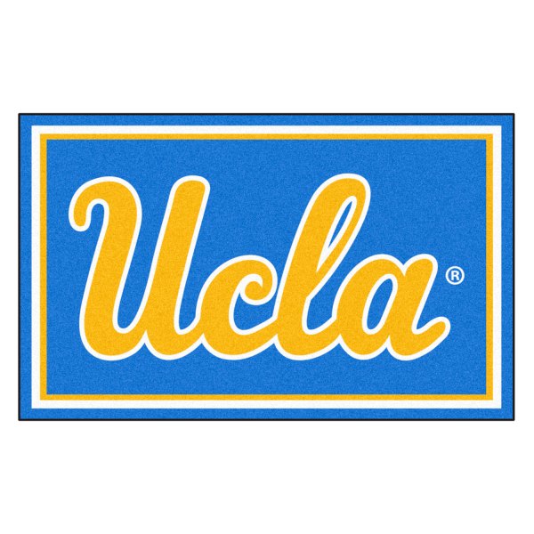 FanMats® - University of California (Los Angeles) 48" x 72" Nylon Face Ultra Plush Floor Rug with "script UCLA" Logo