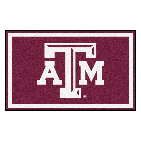 FanMats® - Texas A&M University 48" x 72" Nylon Face Ultra Plush Floor Rug with "ATM" Logo