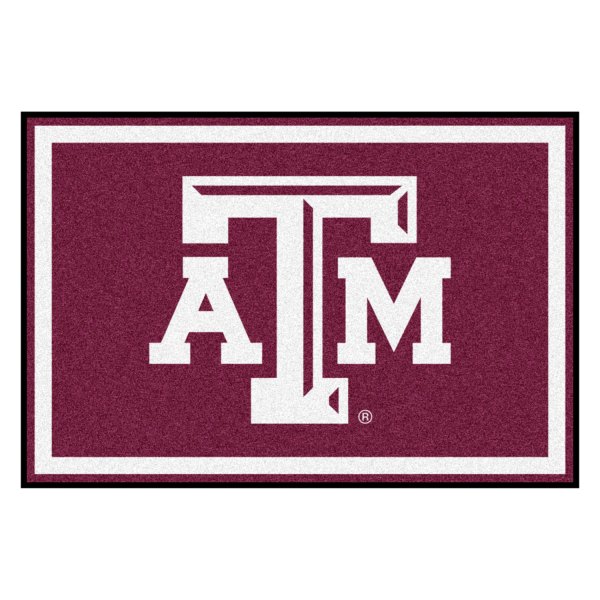FanMats® - Texas A&M University 60" x 96" Nylon Face Ultra Plush Floor Rug with "ATM" Logo