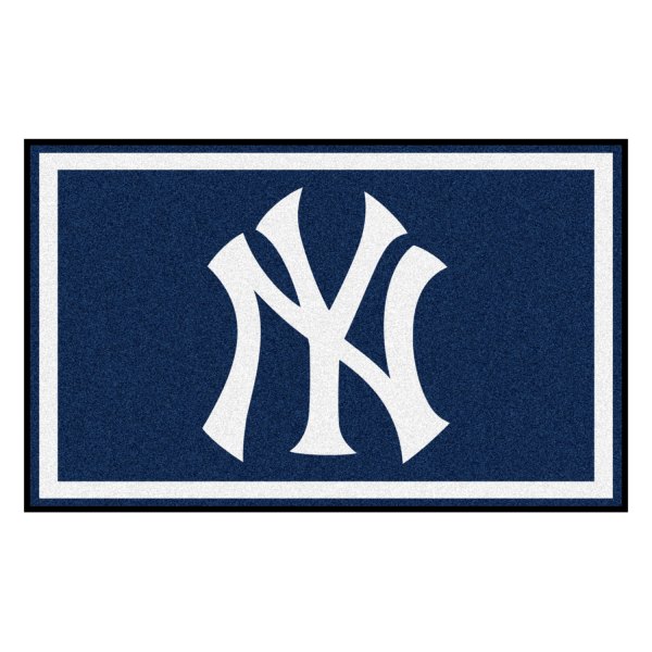 FanMats® - New York Yankees 48" x 72" Nylon Face Ultra Plush Floor Rug with "NY" Logo