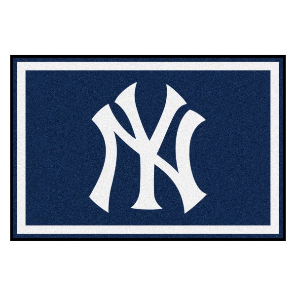 FanMats® - New York Yankees 60" x 96" Nylon Face Ultra Plush Floor Rug with "NY" Logo