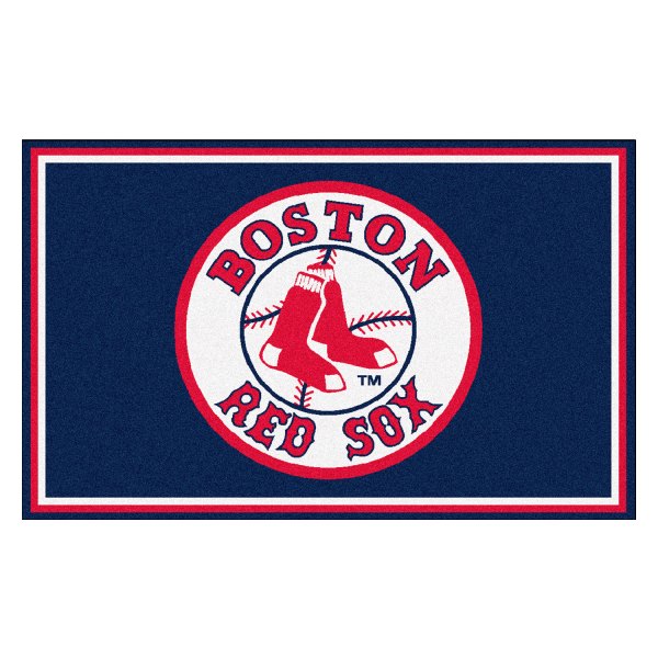 FanMats® - Boston Red Sox 48" x 72" Nylon Face Ultra Plush Floor Rug