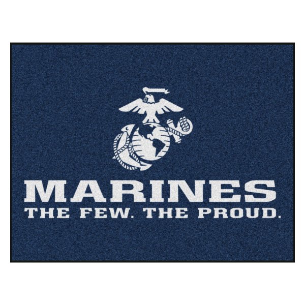 FanMats® - U.S. Marines 33.75" x 42.5" Nylon Face All-Star Floor Mat with "Marines. The Few. The Proud." Official Logo