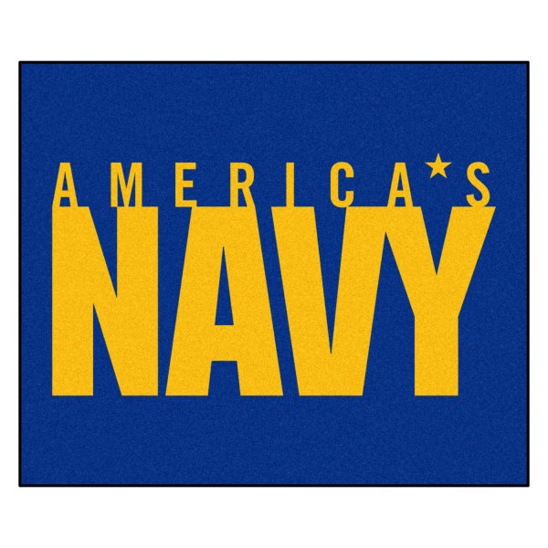 FanMats® - U.S. Navy 59.5" x 71" Nylon Face Tailgater Mat with "Americas Navy" Official Logo