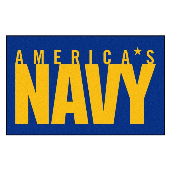 FanMats® - U.S. Navy 60" x 96" Nylon Face Ulti-Mat with "Americas Navy" Official Logo