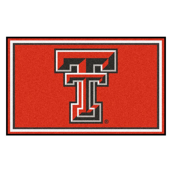 FanMats® - Texas Tech University 48" x 72" Nylon Face Ultra Plush Floor Rug with "TT" Logo