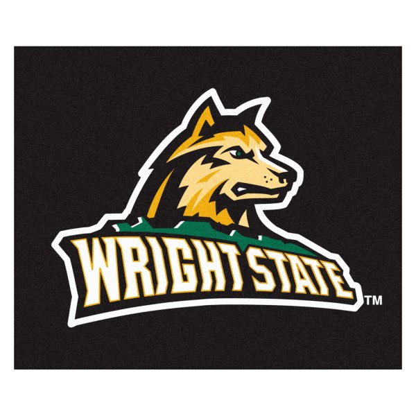 FanMats® - Wright State University 59.5" x 71" Nylon Face Tailgater Mat with "Wolf & Wordmark" Logo