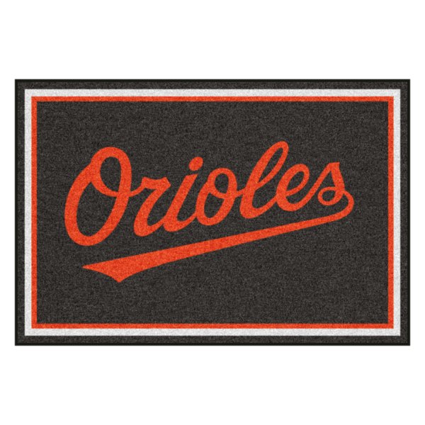 FanMats® - Baltimore Orioles 60" x 96" Nylon Face Ultra Plush Floor Rug with "Orioles" Wordmark