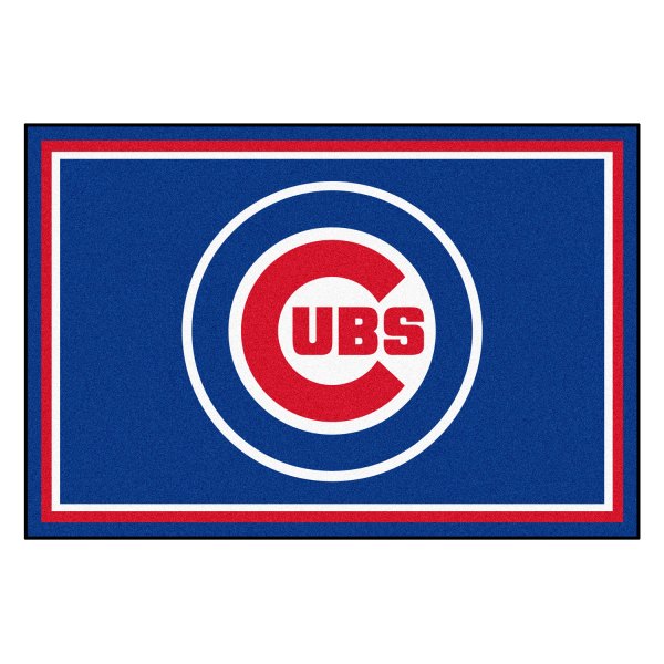 FanMats® - Chicago Cubs 60" x 96" Nylon Face Ultra Plush Floor Rug with "Circular Cubs" Primary Logo