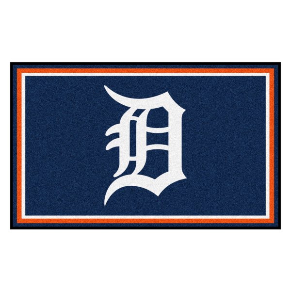 FanMats® - Detroit Tigers 48" x 72" Nylon Face Ultra Plush Floor Rug with "D" Logo