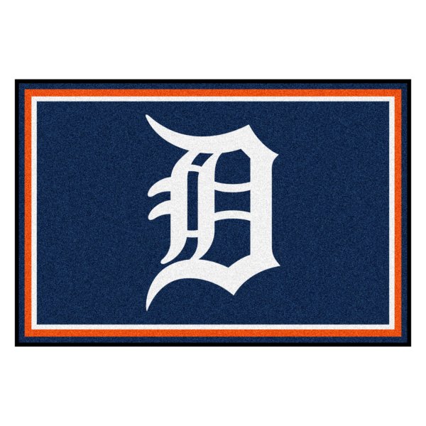 FanMats® - Detroit Tigers 60" x 96" Nylon Face Ultra Plush Floor Rug with "D" Logo