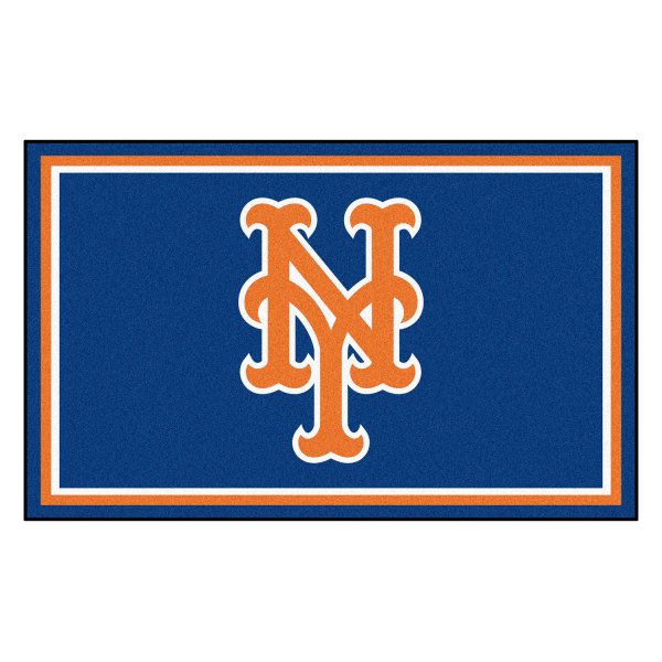 FanMats® - New York Mets 48" x 72" Nylon Face Ultra Plush Floor Rug with "NY" Logo