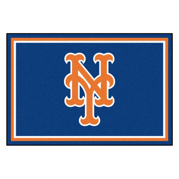 FanMats® - New York Mets 60" x 96" Nylon Face Ultra Plush Floor Rug with "NY" Logo