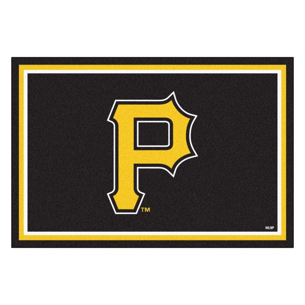 FanMats® - Pittsburgh Pirates 60" x 96" Nylon Face Ultra Plush Floor Rug with "P" Logo