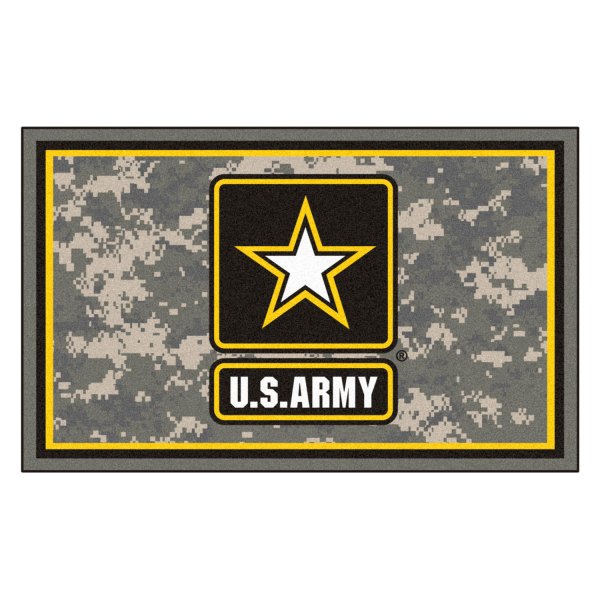 FanMats® - U.S. Army 48" x 72" Nylon Face Ultra Plush Floor Rug with "U.S Army" Official Logo