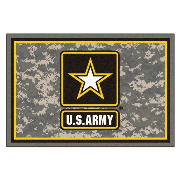 FanMats® - U.S. Army 60" x 96" Nylon Face Ultra Plush Floor Rug with "U.S Army" Official Logo
