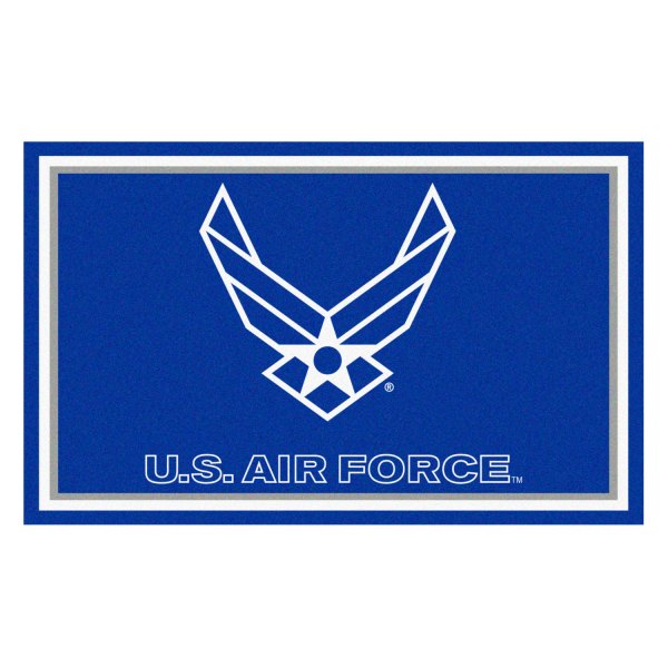 FanMats® - U.S. Air Force 48" x 72" Nylon Face Ultra Plush Floor Rug with "Air Force" Official Logo
