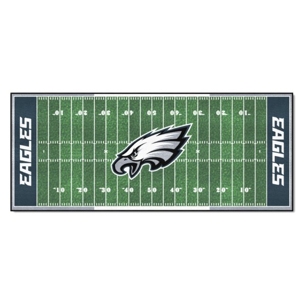 FanMats® - Philadelphia Eagles 30" x 72" Nylon Face Football Field Runner Mat with "Eagles" Logo