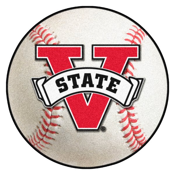 FanMats® - Valdosta State University 27" Dia Nylon Face Baseball Ball Floor Mat with "V & Banner State" Logo