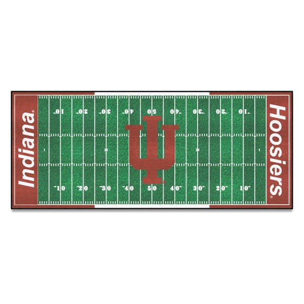 FanMats® - Indiana University 30" x 72" Nylon Face Football Field Runner Mat with "IU" Logo