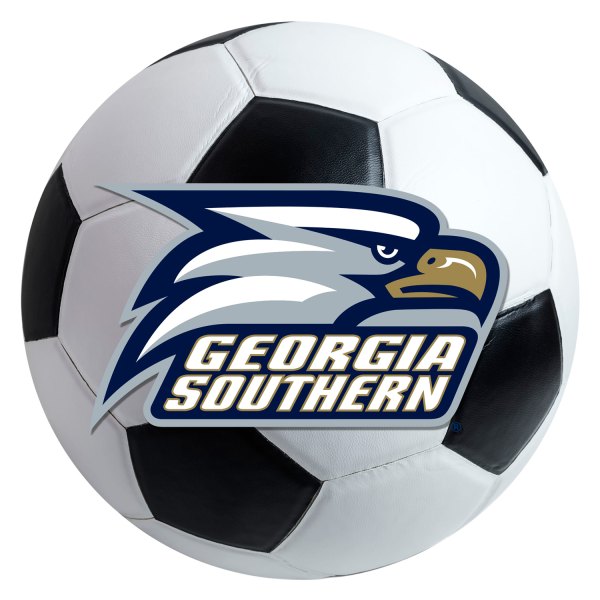 FanMats® - Georgia Southern University 27" Dia Nylon Face Soccer Ball Floor Mat with "Eagle & GS" Logo
