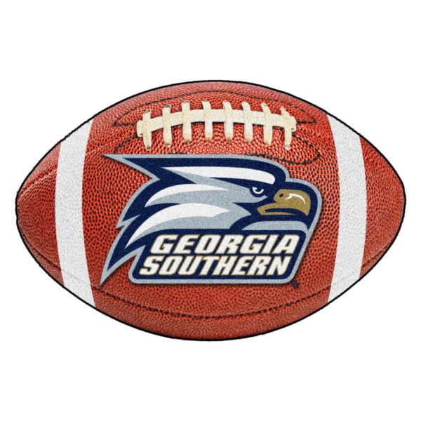 FanMats® - Georgia Southern University 20.5" x 32.5" Nylon Face Football Ball Floor Mat with "Eagle" Logo and Wordmark