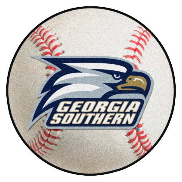 FanMats® - Georgia Southern University 27" Dia Nylon Face Baseball Ball Floor Mat with "Eagle & GS" Logo