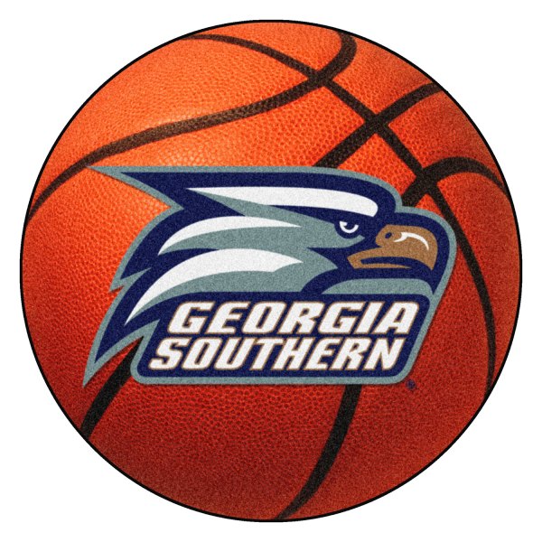 FanMats® - Georgia Southern University 27" Dia Nylon Face Basketball Ball Floor Mat with "Eagle & GS" Logo