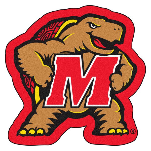 FanMats® - University of Maryland 36" x 48" Mascot Floor Mat with "Turtle & M" Logo