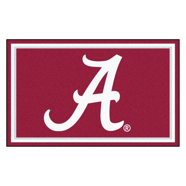 FanMats® - University of Alabama 48" x 72" Nylon Face Ultra Plush Floor Rug with "Script A" Logo