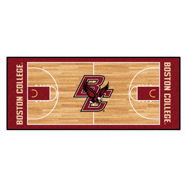 FanMats® - Boston College 30" x 72" Nylon Face Basketball Court Runner Mat with "BC & Eagle" Logo