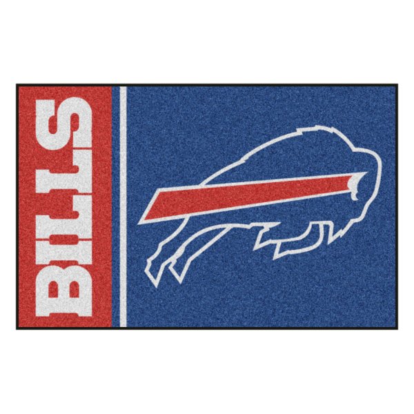 FanMats® - Buffalo Bills 19" x 30" Nylon Face Uniform Starter Mat with "Buffalo" Logo & Wordmark