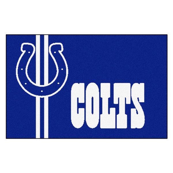 FanMats® - Indianapolis Colts 19" x 30" Nylon Face Uniform Starter Mat with "Horseshoe" Logo & Wordmark