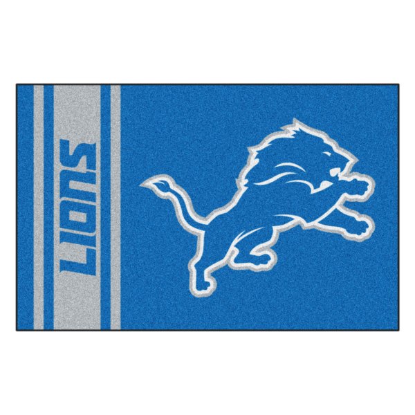 FanMats® - Detroit Lions 19" x 30" Nylon Face Uniform Starter Mat with "Lion" Logo & Wordmark