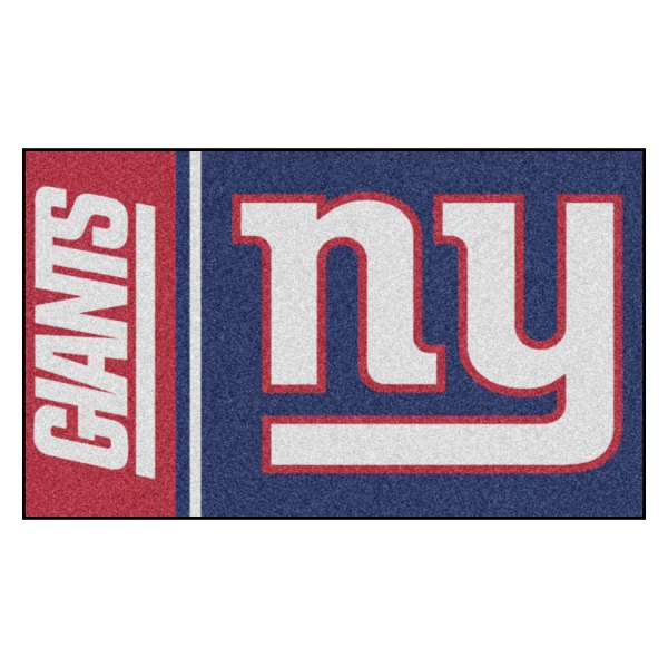 FanMats® - New York Giants 19" x 30" Nylon Face Uniform Starter Mat with "NY" Logo & Wordmark