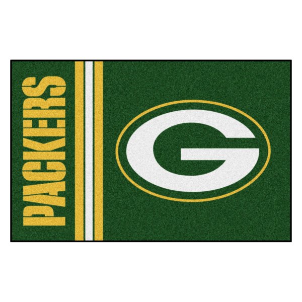 FanMats® - Green Bay Packers 19" x 30" Nylon Face Uniform Starter Mat with "Oval G" Logo & Wordmark