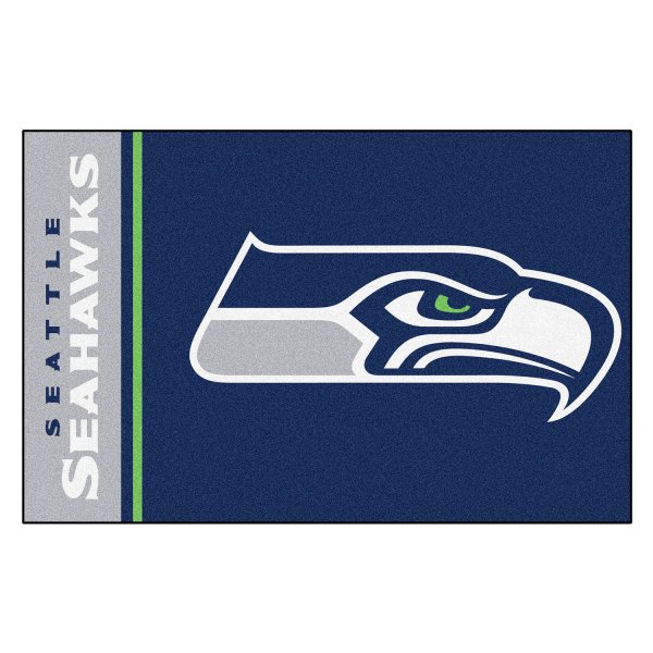 FanMats® - Seattle Seahawks 19" x 30" Nylon Face Uniform Starter Mat with "Seahawk" Logo & Wordmark