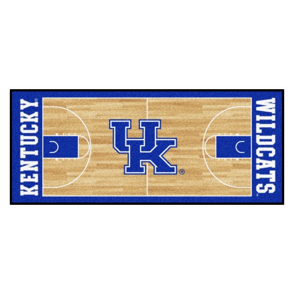 FanMats® - University of Kentucky 30" x 72" Nylon Face Basketball Court Runner Mat with "UK" Logo